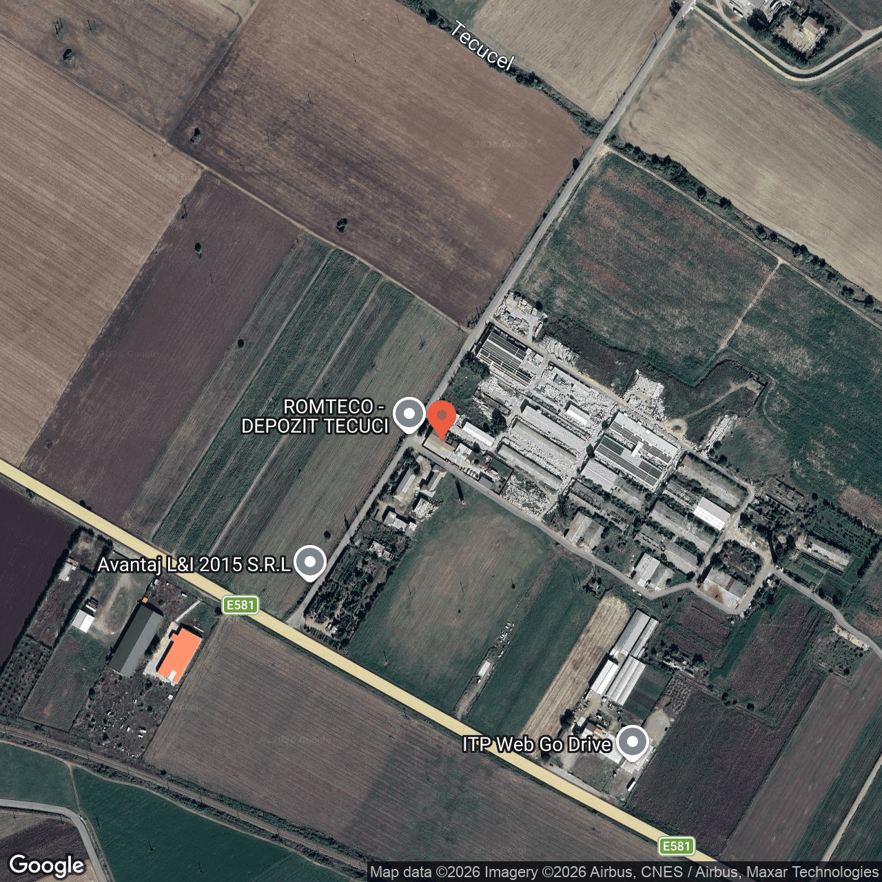 Poza harta hybrid, zoom 16, adresa Soseaua Tecuci-Nicorești, km 5, judeţul Galați, , judetul