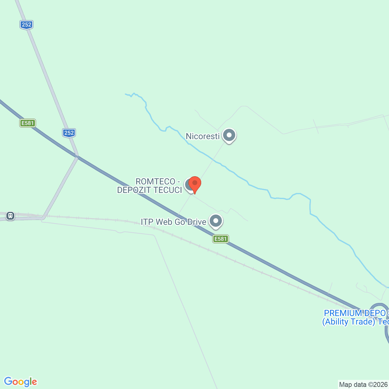 Poza harta streetview, zoom 14, adresa Soseaua Tecuci-Nicorești, km 5, judeţul Galați, , judetul