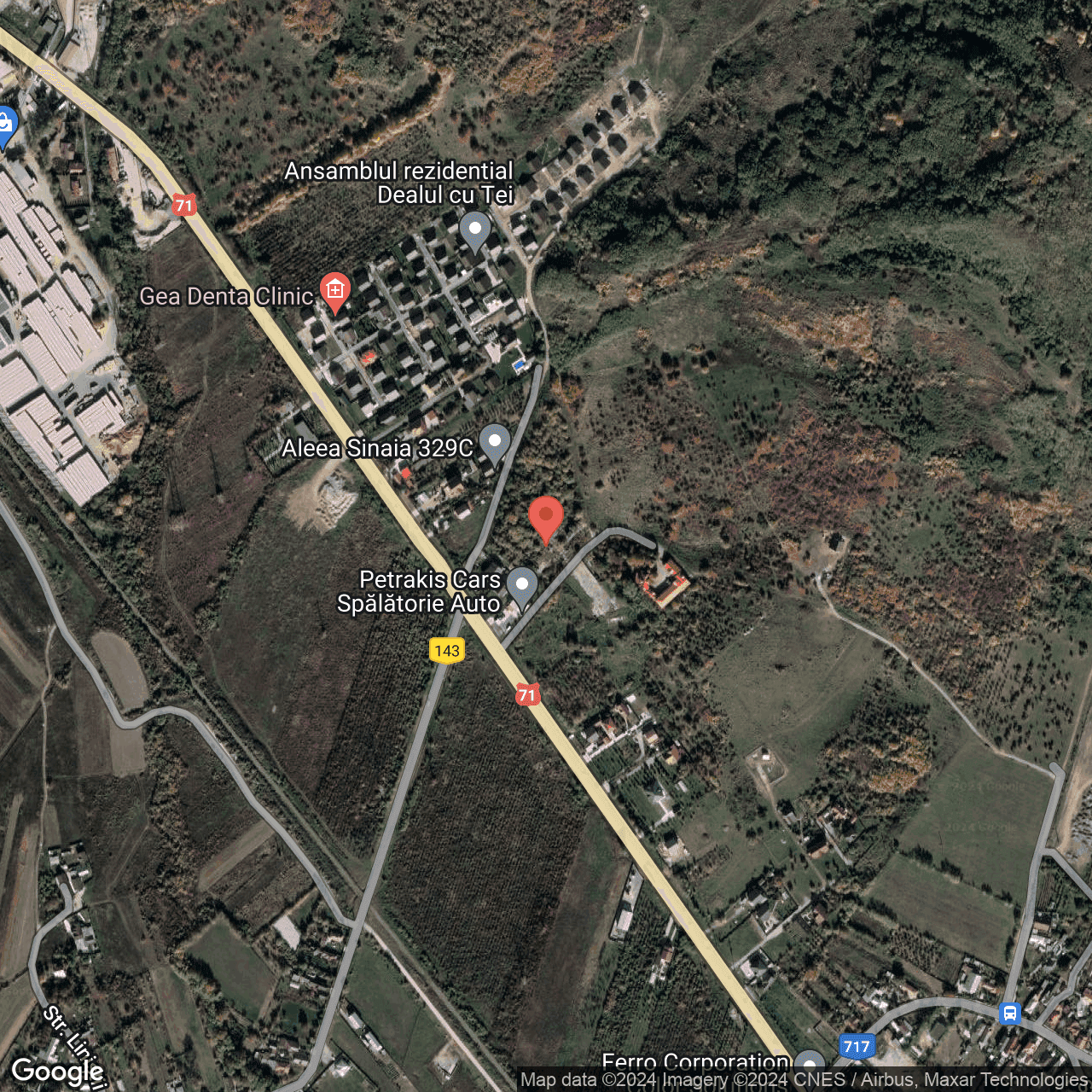 Poza harta hybrid, zoom 16, adresa Aninoasa Dambovita, , judetul