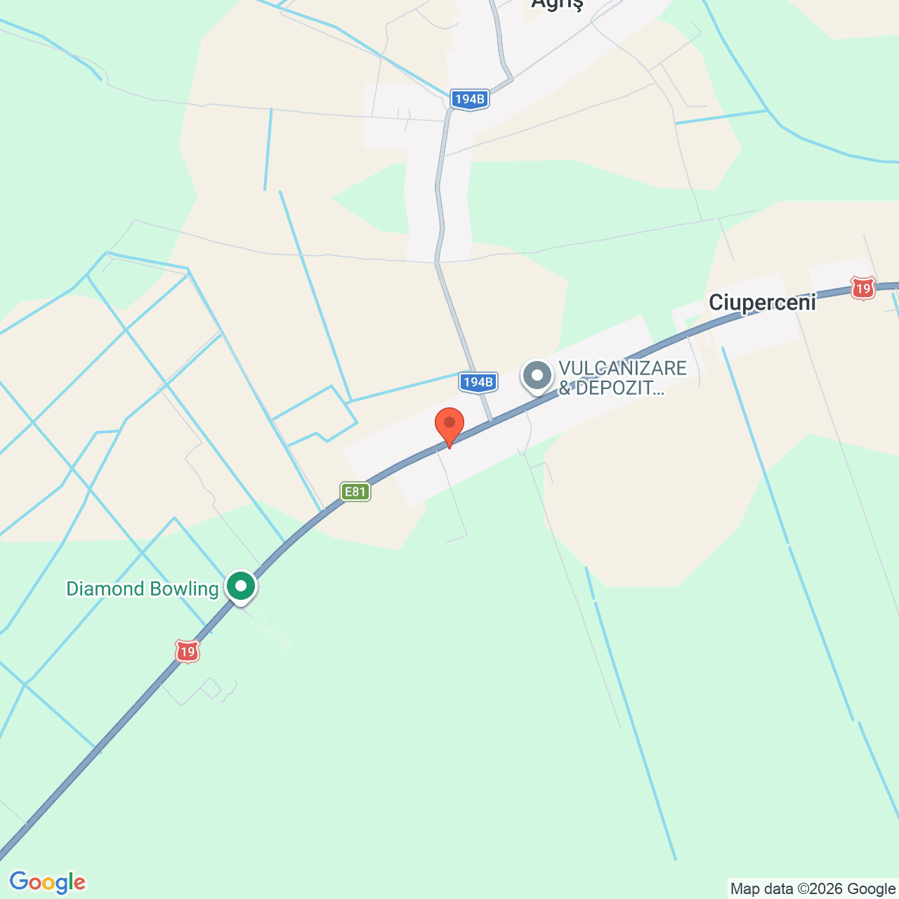 Poza harta streetview, zoom 14, adresa Agris, sat Ciuperceni, judet Satu Mare, , judetul