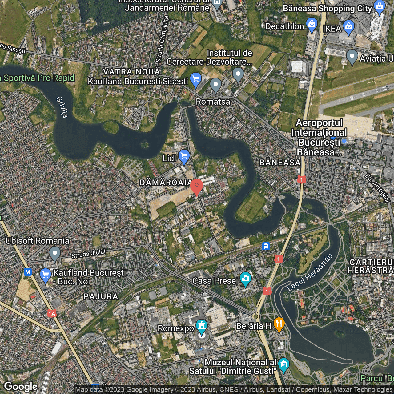 Poza harta hybrid, zoom 14, adresa Bucuresti, Sector 1, Sos. Straulesti nr.3-5, , judetul