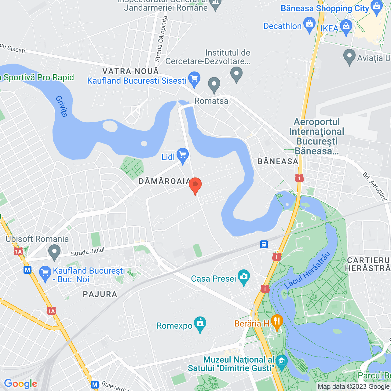 Poza harta streetview, zoom 14, adresa Bucuresti, Sector 1, Sos. Straulesti nr.3-5, , judetul