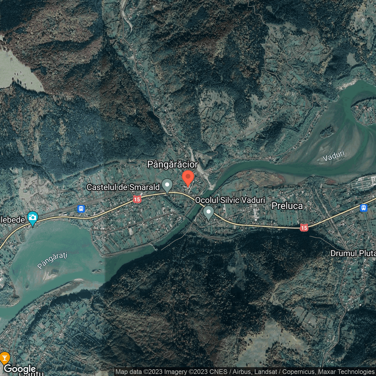 Poza harta hybrid, zoom 14, adresa Pangrati, Neamt, , judetul