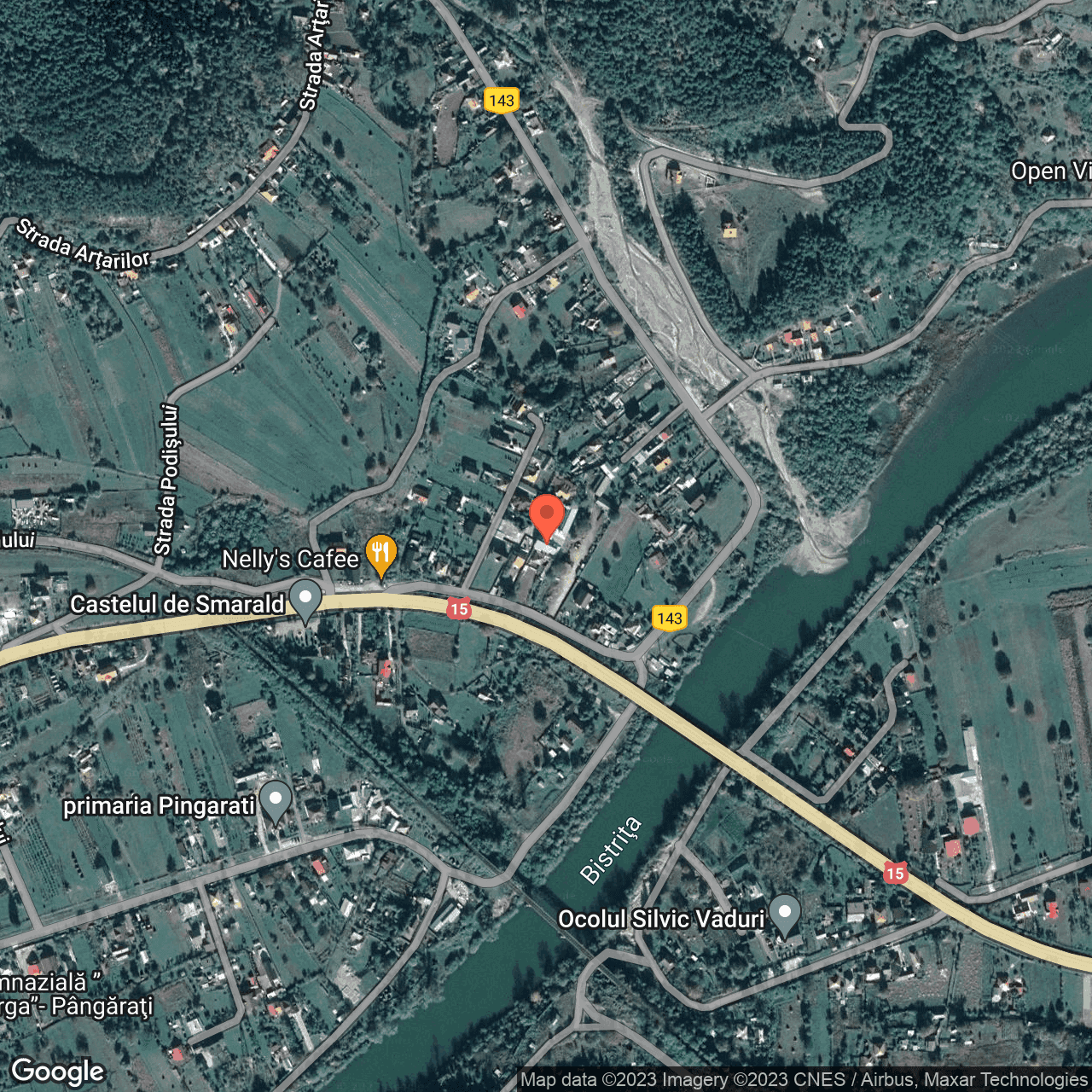 Poza harta hybrid, zoom 16, adresa Pangrati, Neamt, , judetul