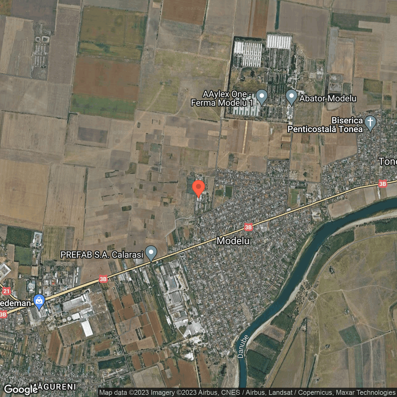 Poza harta hybrid, zoom 14, adresa Modelu Calarasi, , judetul