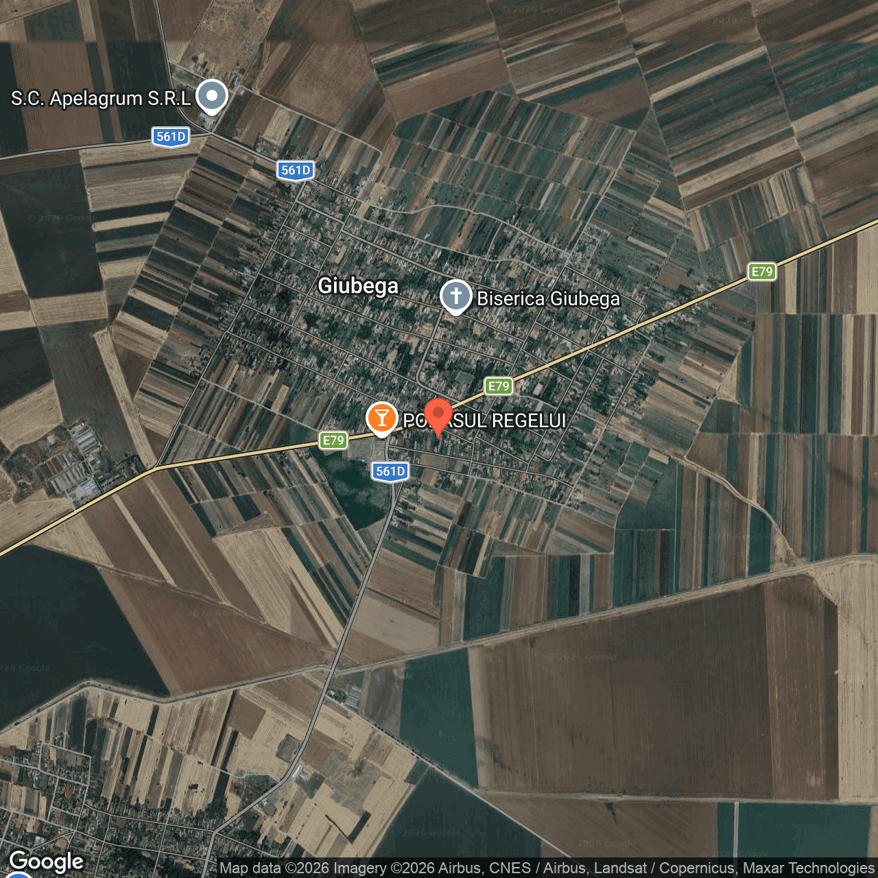 Poza harta hybrid, zoom 14, adresa Strada Sistemului, Giubega, judet Dolj, , judetul