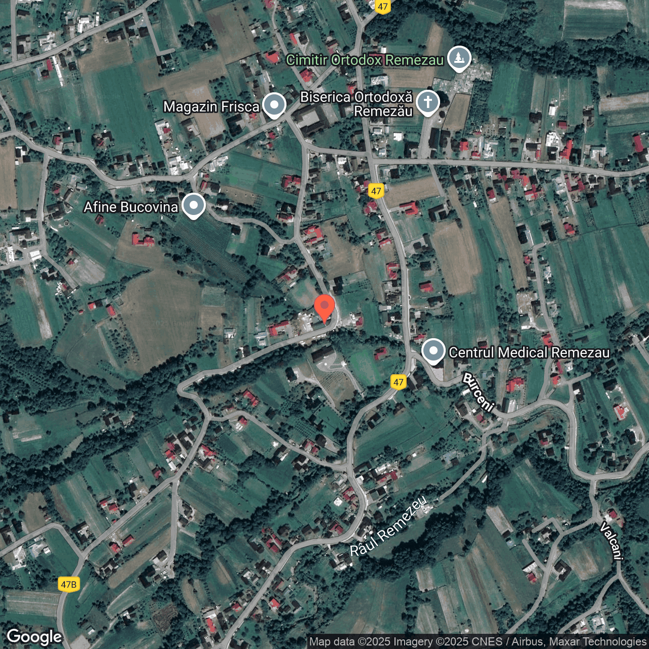 Poza harta hybrid, zoom 16, adresa Vicovu de Jos, nr. 940, Jud. Suceava, , judetul