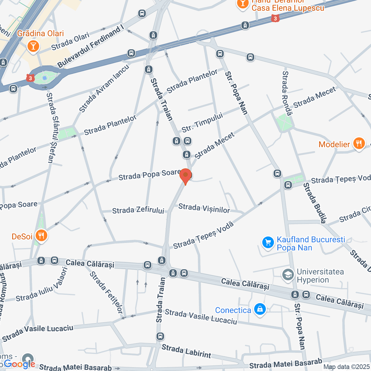 Poza harta streetview, zoom 16, adresa str. Traian nr. 156 Bucuresti, , judetul