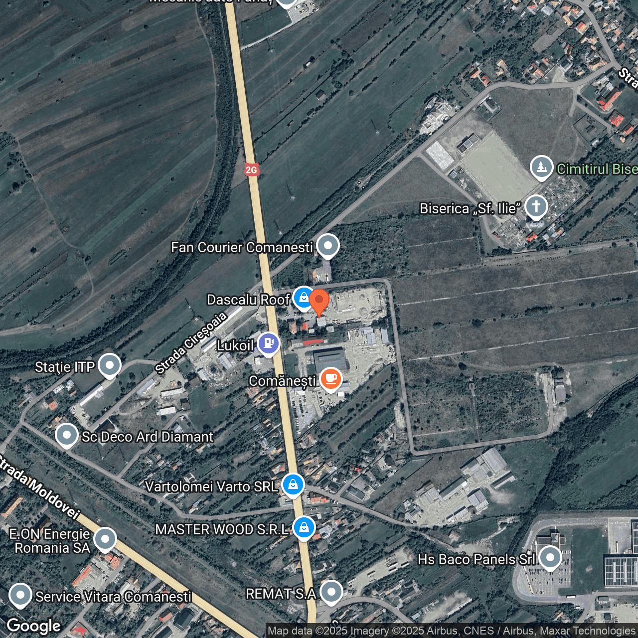 Poza harta hybrid, zoom 16, adresa Comănești, str. Combinatului, nr. 20, , judetul