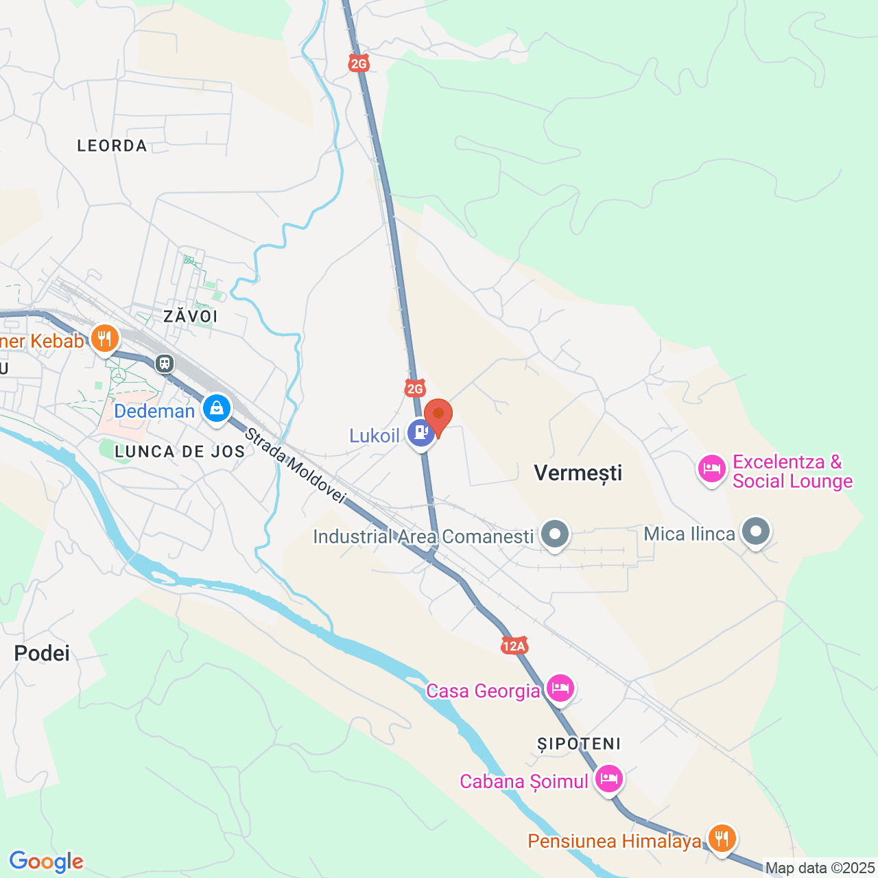 Poza harta streetview, zoom 14, adresa Comănești, str. Combinatului, nr. 20, , judetul