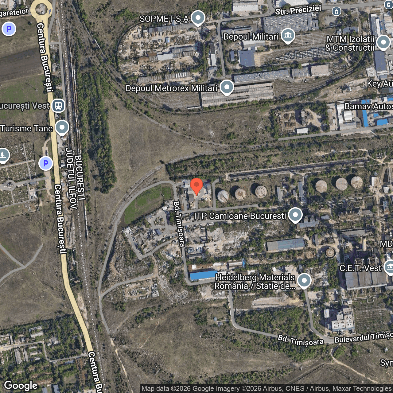 Poza harta hybrid, zoom 16, adresa Bucuresti, pe Bd Timisoara nr 108A, , judetul