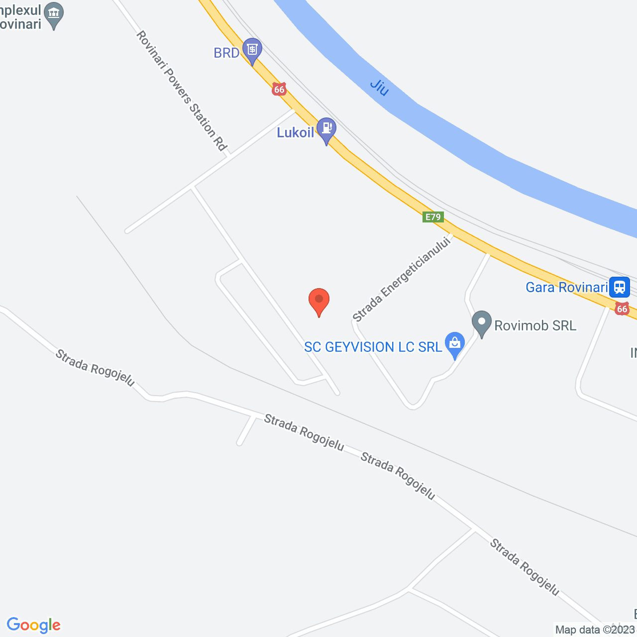 Poza harta streetview, zoom 16, adresa Energeticianului 1 Rovinari, , judetul