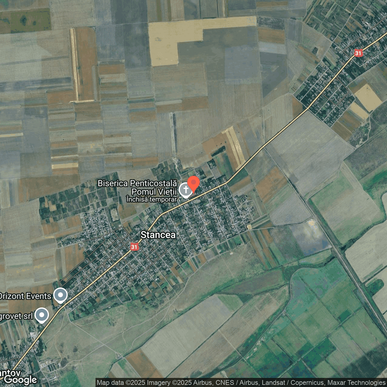 Poza harta hybrid, zoom 14, adresa Spantov Calarasi, , judetul