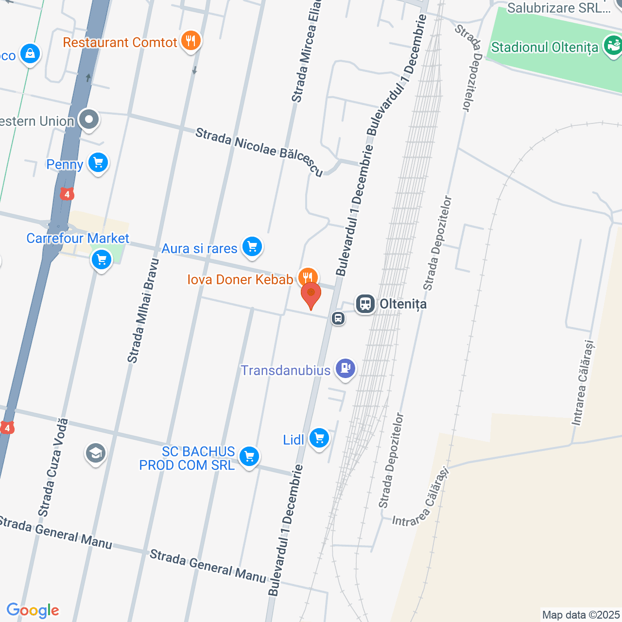 Poza harta streetview, zoom 16, adresa Oltenita, Bd. Republicii, nr.68, jud. Calarasi, , judetul