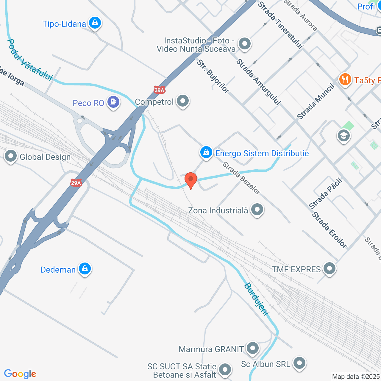 Poza harta streetview, zoom 16, adresa Suceava, str. Bazelor, , judetul