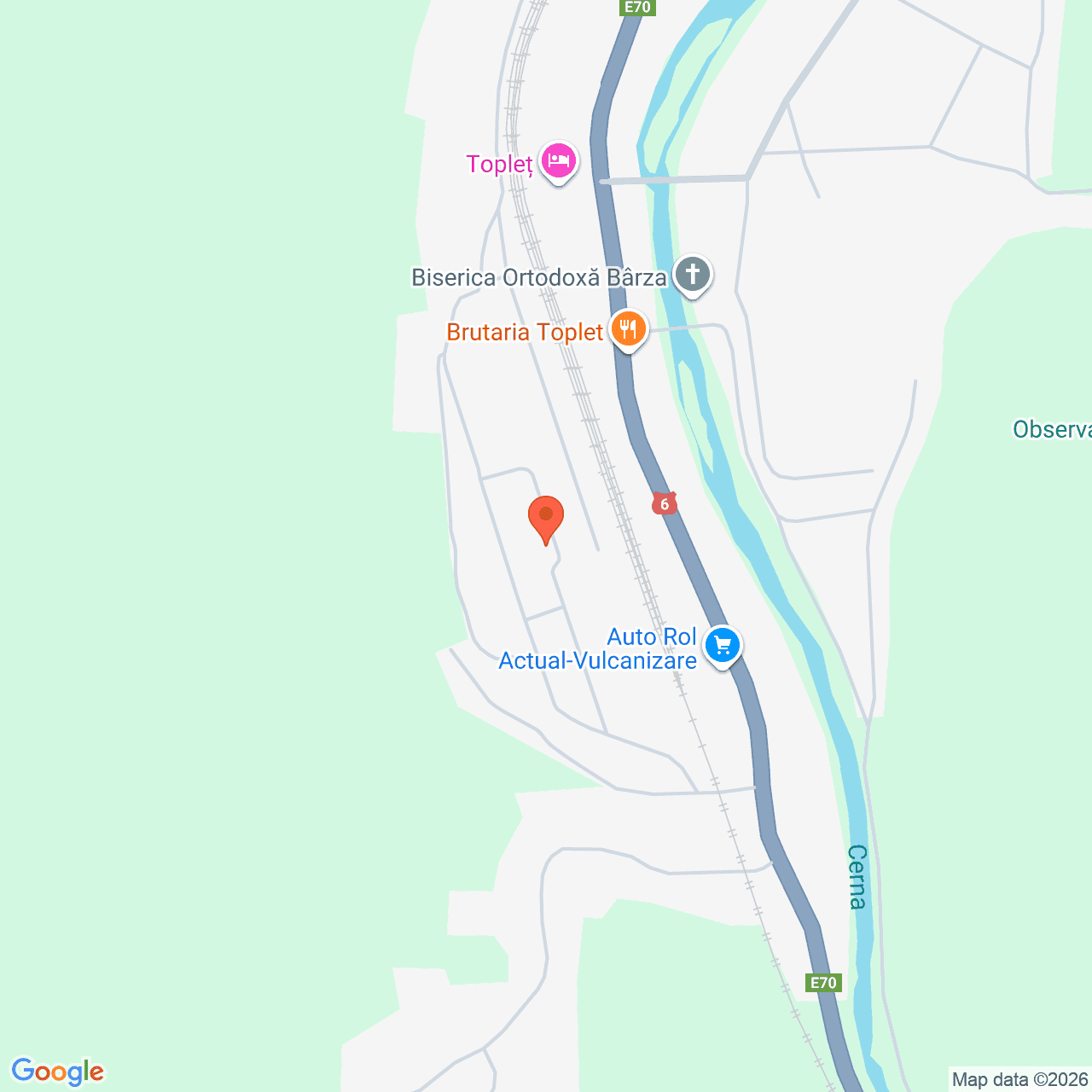 Poza harta streetview, zoom 16, adresa Toplet Caras Severin, , judetul