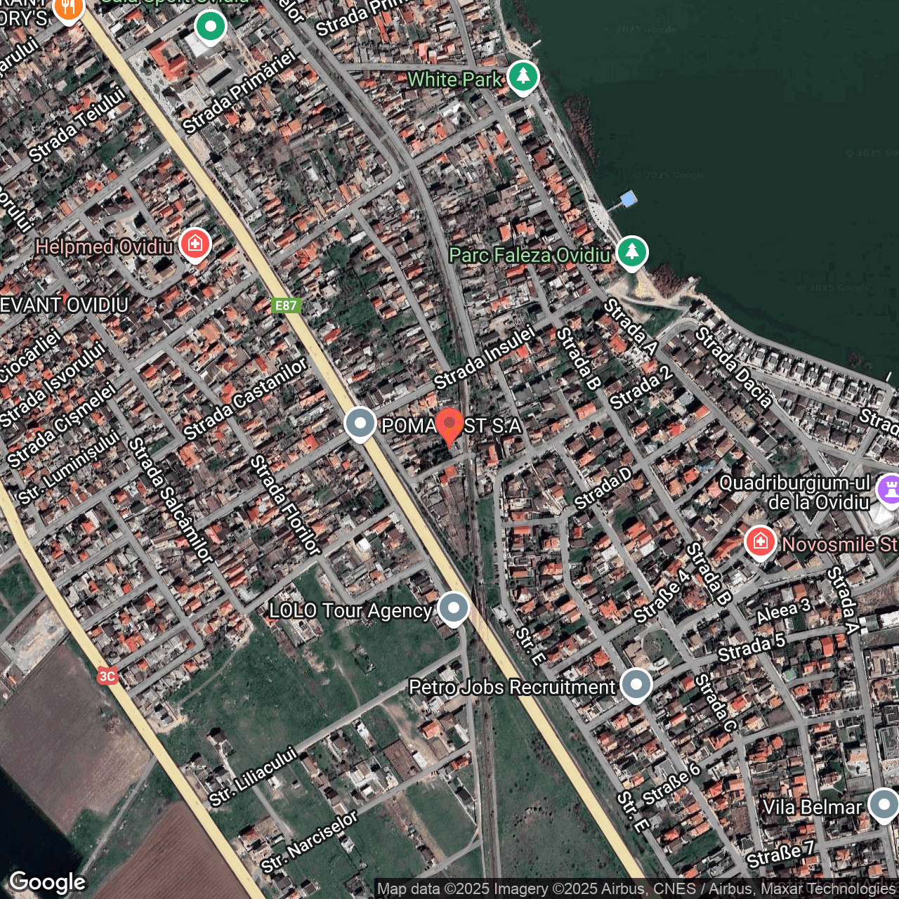 Poza harta hybrid, zoom 16, adresa Soseaua Nationala nr.2 Ovidiu Constanta, , judetul