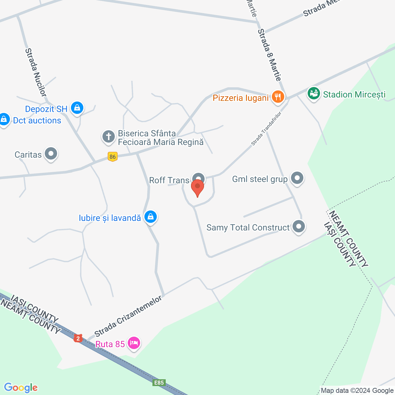 Poza harta streetview, zoom 16, adresa Iugani, str.Trandafirilor, nr.814, , judetul