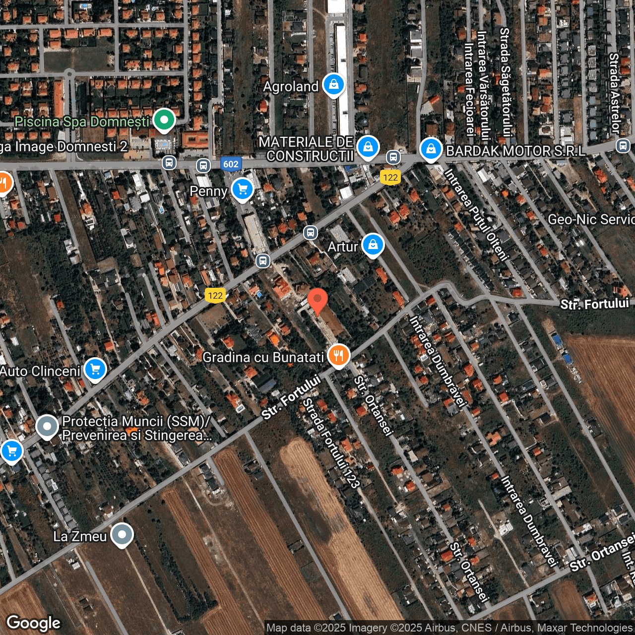 Poza harta hybrid, zoom 16, adresa Clinceni, sat Ciurari-Olteni, str. Putul Olteni nr. 70, , judetul