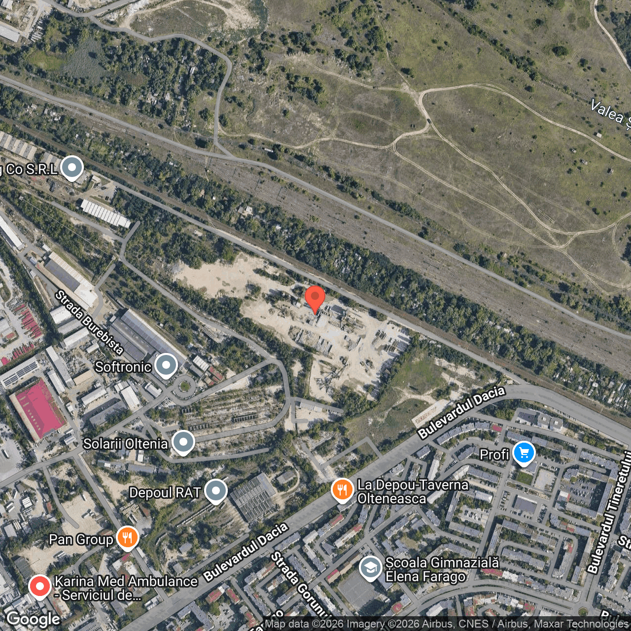 Poza harta hybrid, zoom 16, adresa B-dul Dacia, nr. 5B. Craiova Dolj, , judetul