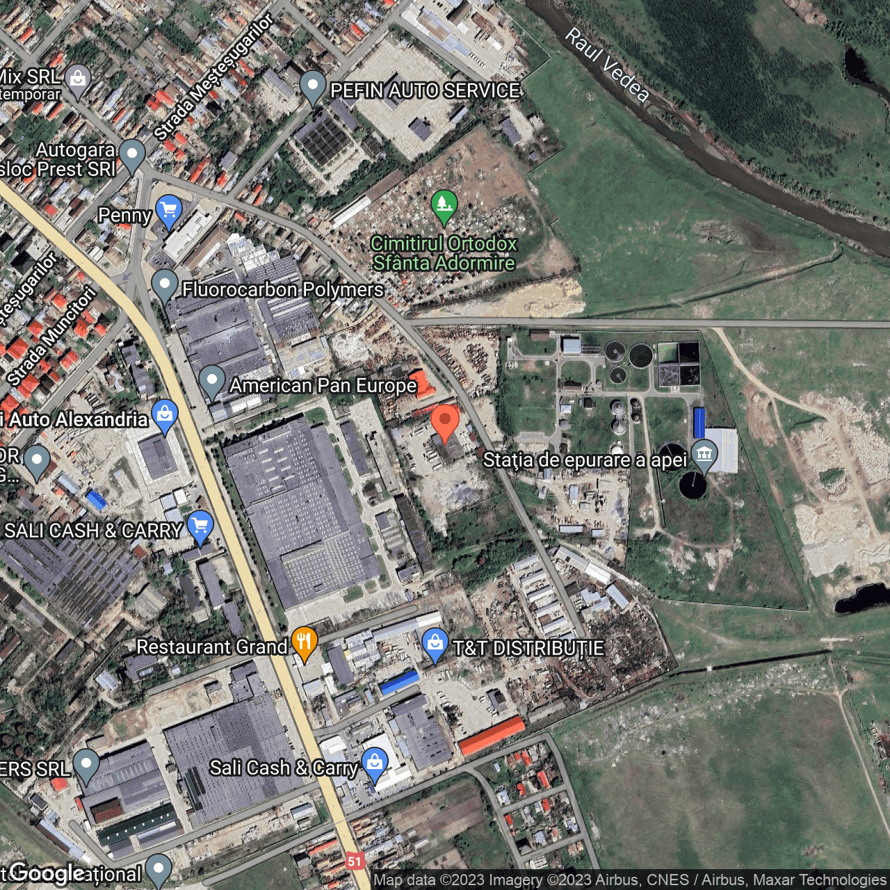 Poza harta hybrid, zoom 16, adresa Alexandria , , judetul