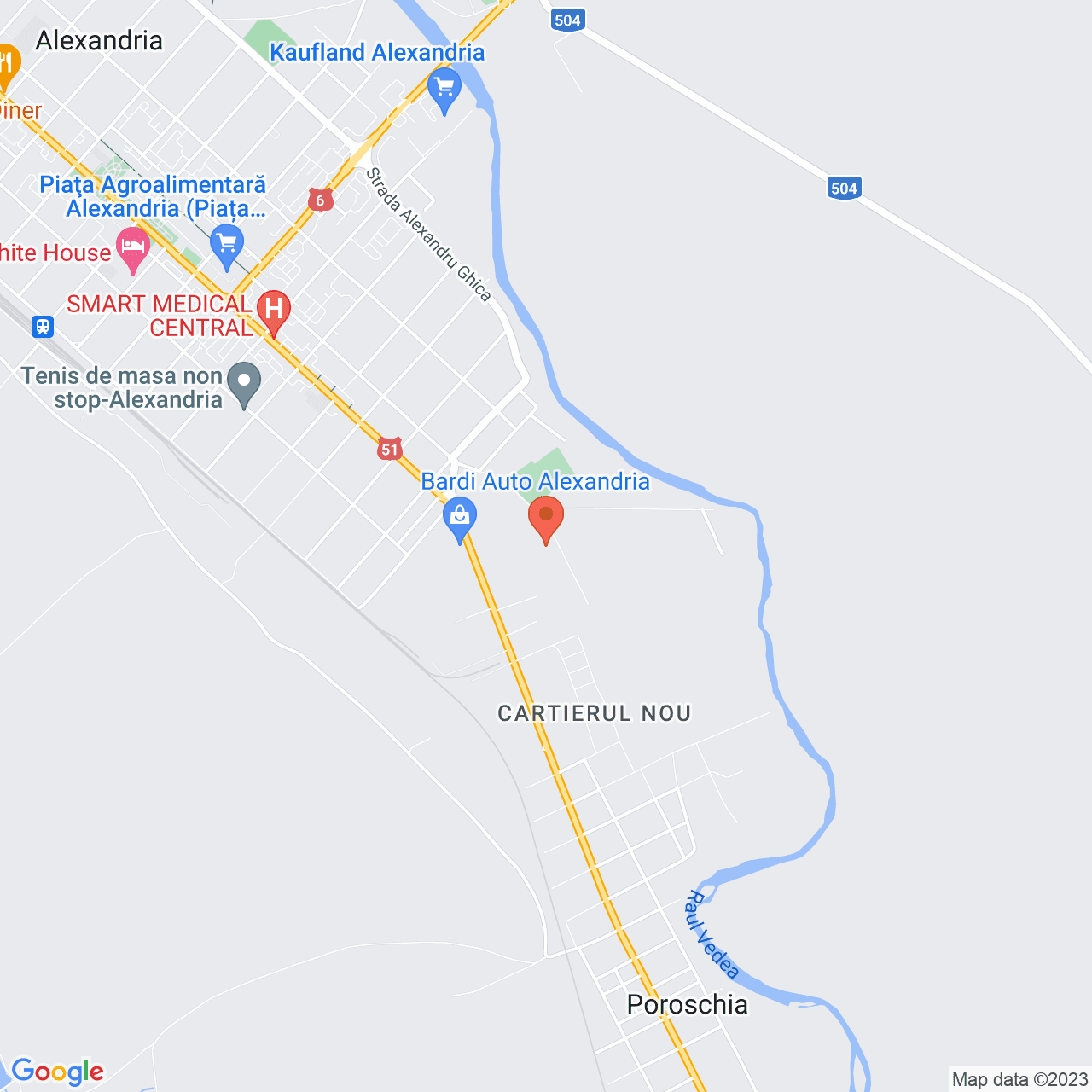 Poza harta streetview, zoom 14, adresa Alexandria , , judetul