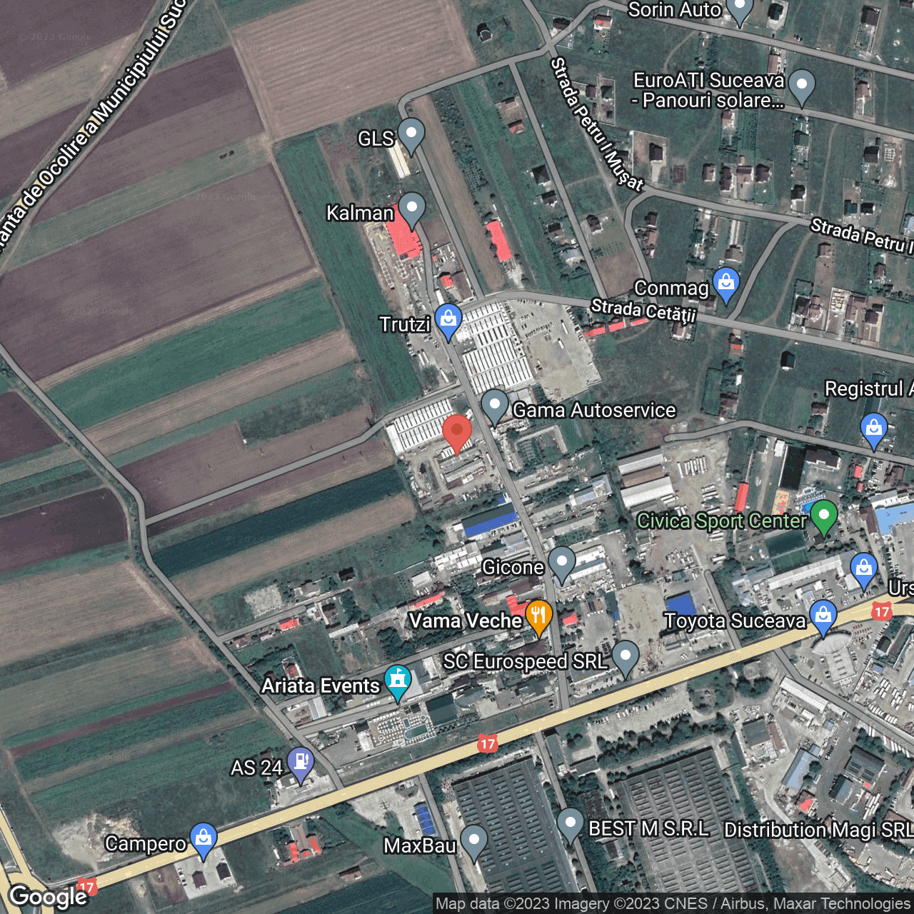 Poza harta hybrid, zoom 16, adresa Scheia Suceava, , judetul