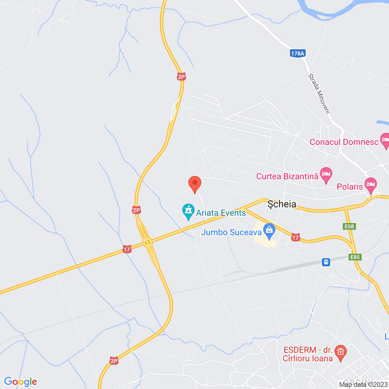 Poza harta streetview, zoom 14, adresa Scheia Suceava, , judetul