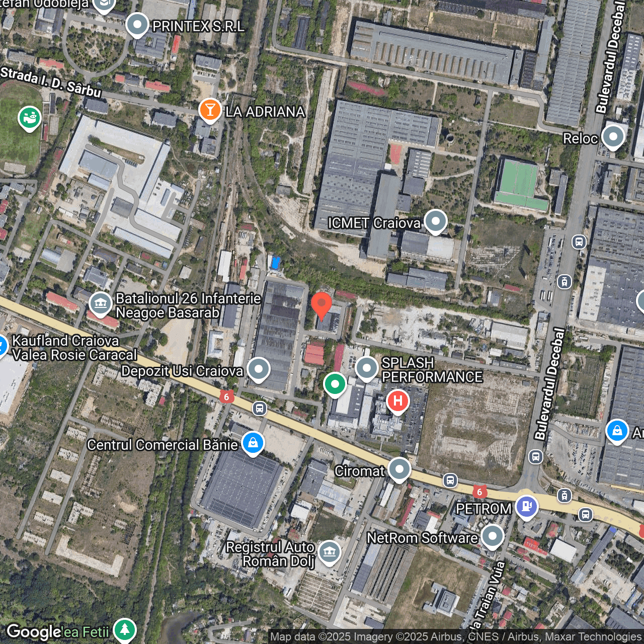 Poza harta hybrid, zoom 16, adresa Strada Caracal Craiova, , judetul