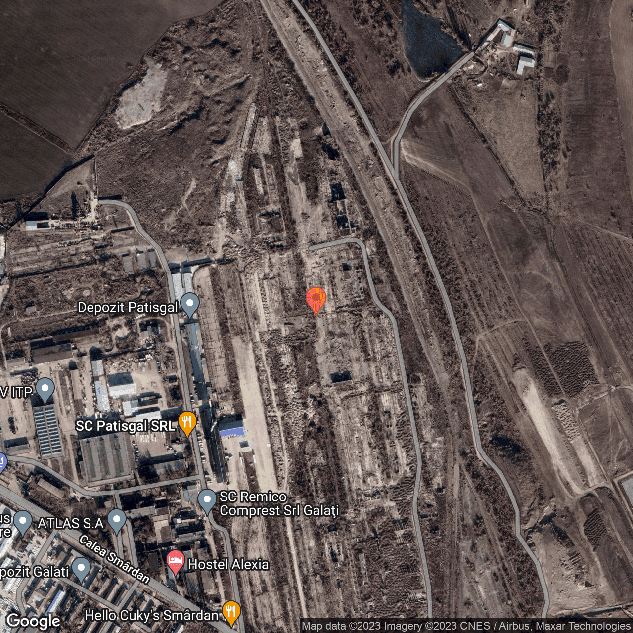 Poza harta hybrid, zoom 16, adresa Galati Soseaua Smârdan nr. 1, , judetul
