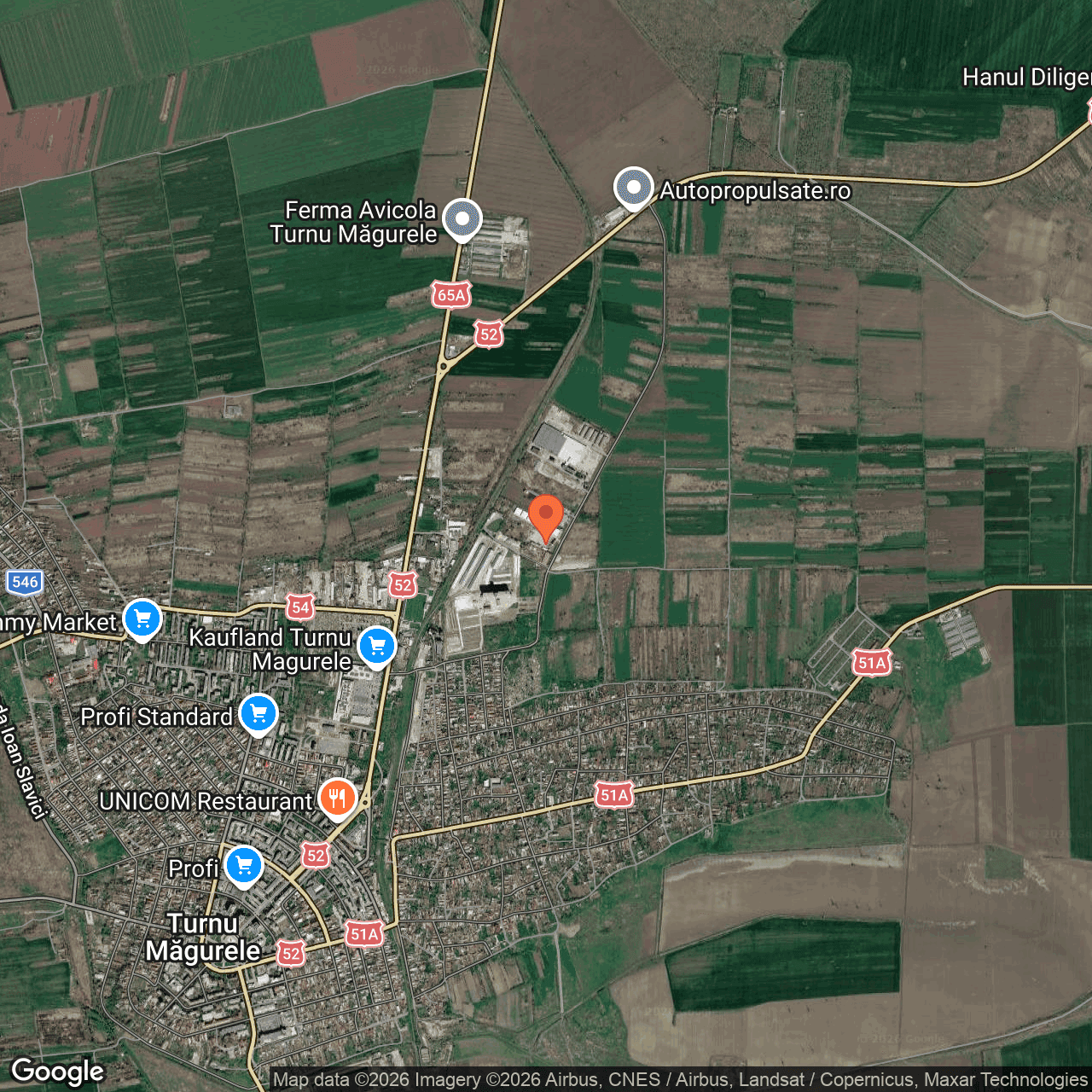 Poza harta hybrid, zoom 14, adresa Turnu Magurele str. Calarasi nr. 15, , judetul
