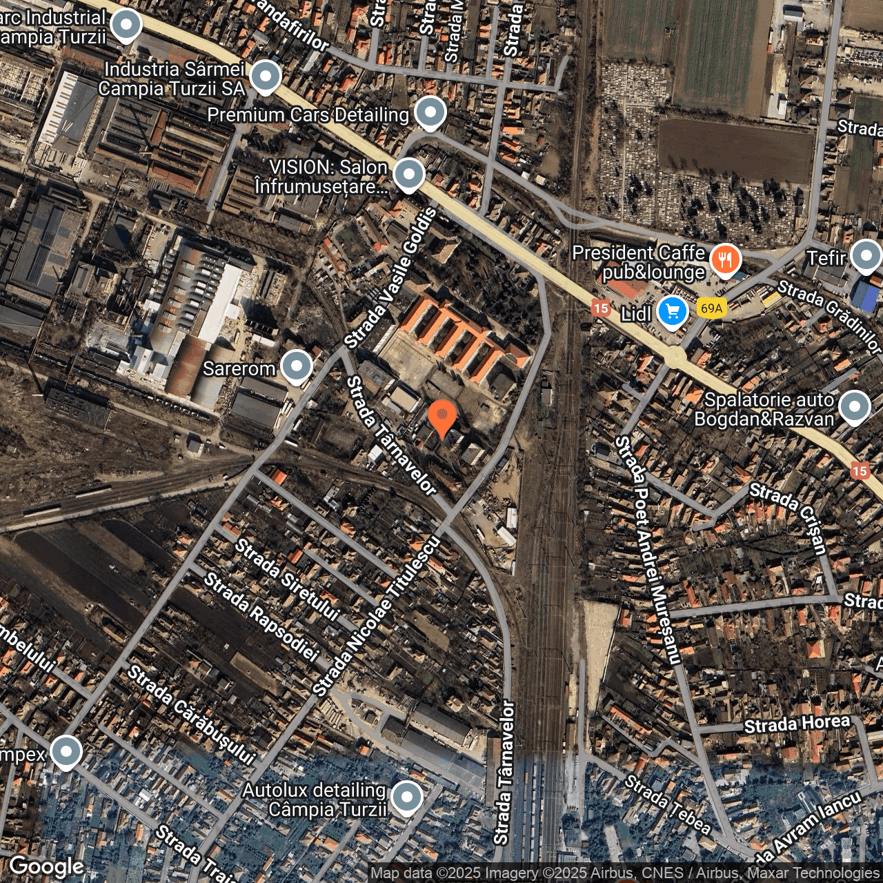 Poza harta hybrid, zoom 16, adresa Campia Turzii Cluj, , judetul