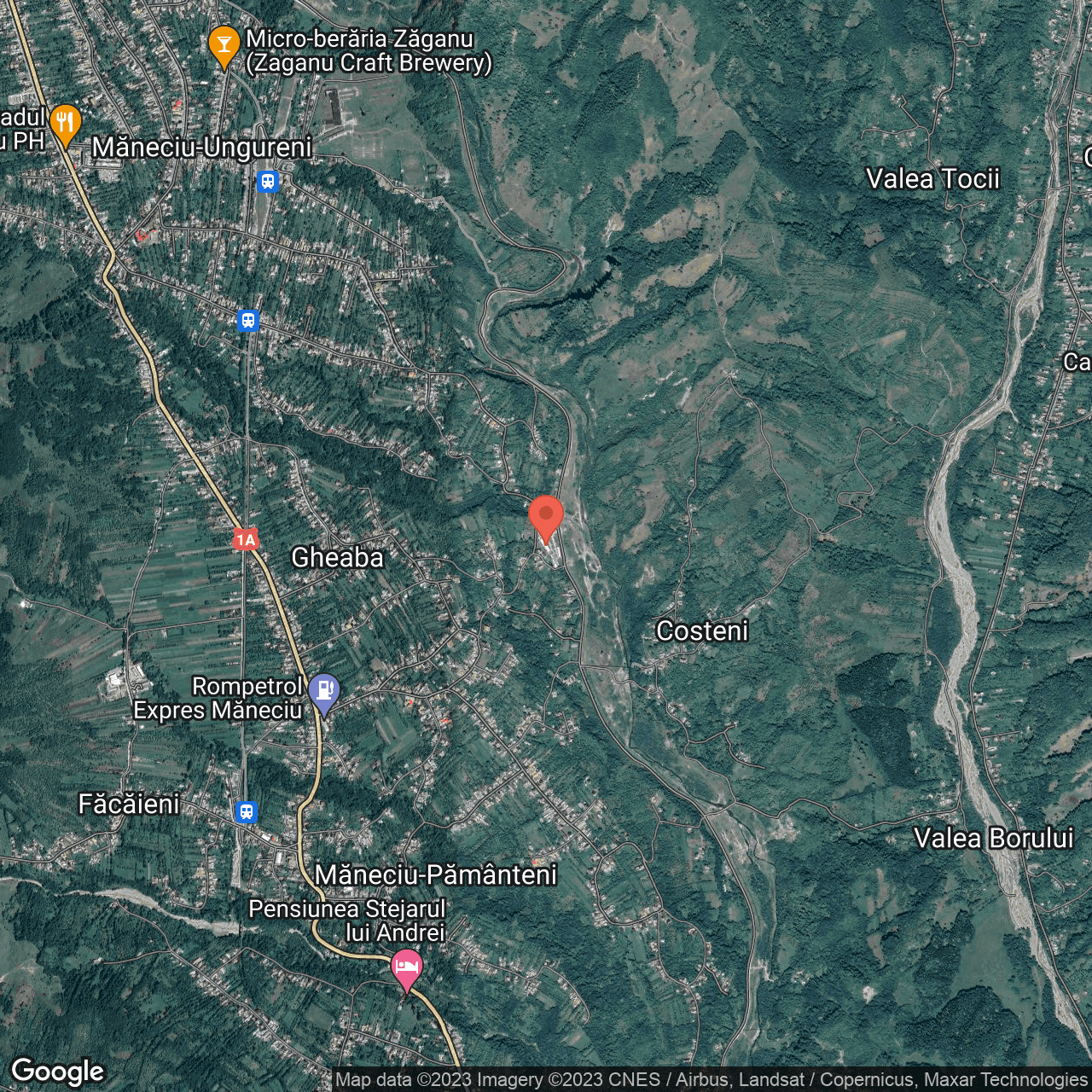 Poza harta hybrid, zoom 14, adresa Măneciu, , judetul