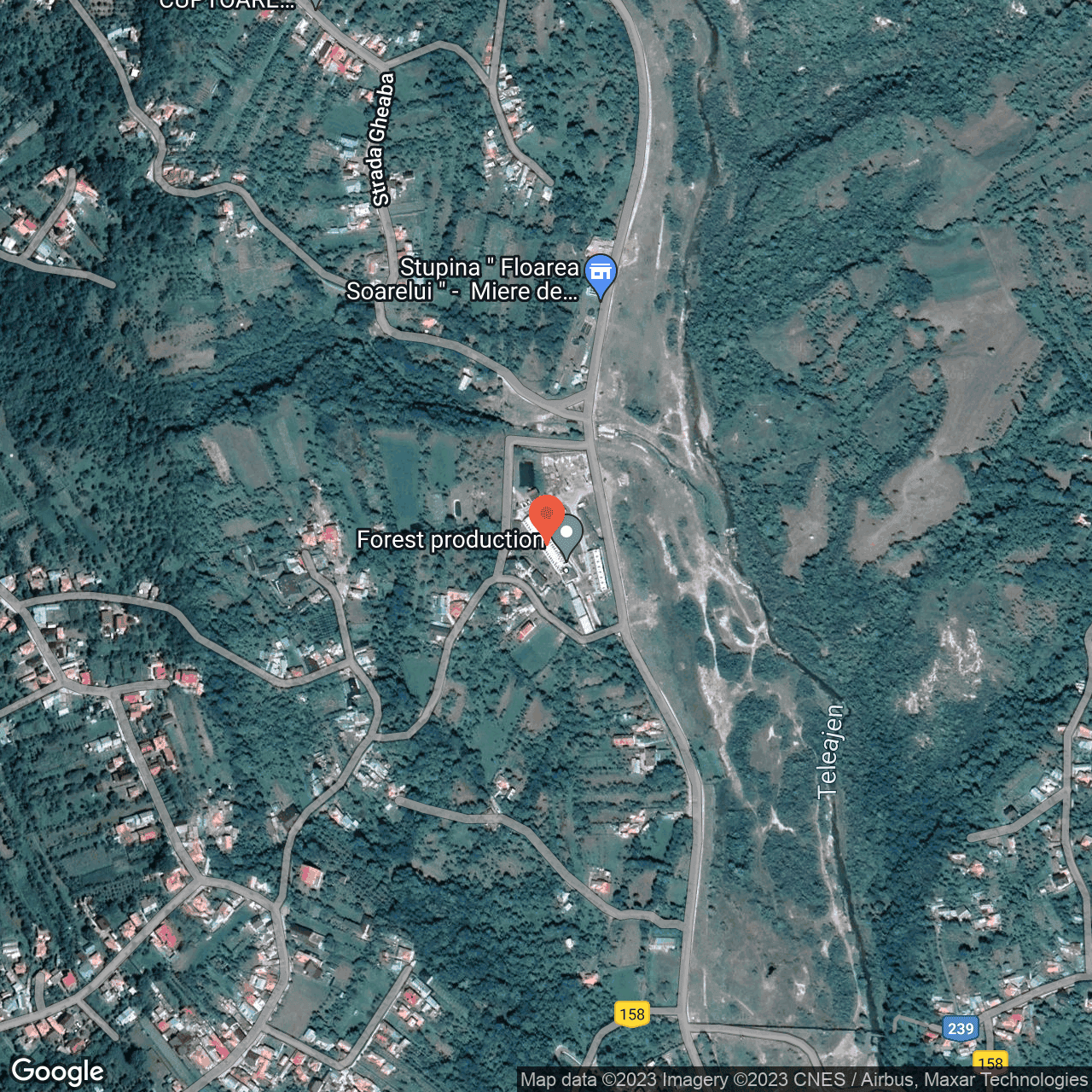 Poza harta hybrid, zoom 16, adresa Măneciu, , judetul