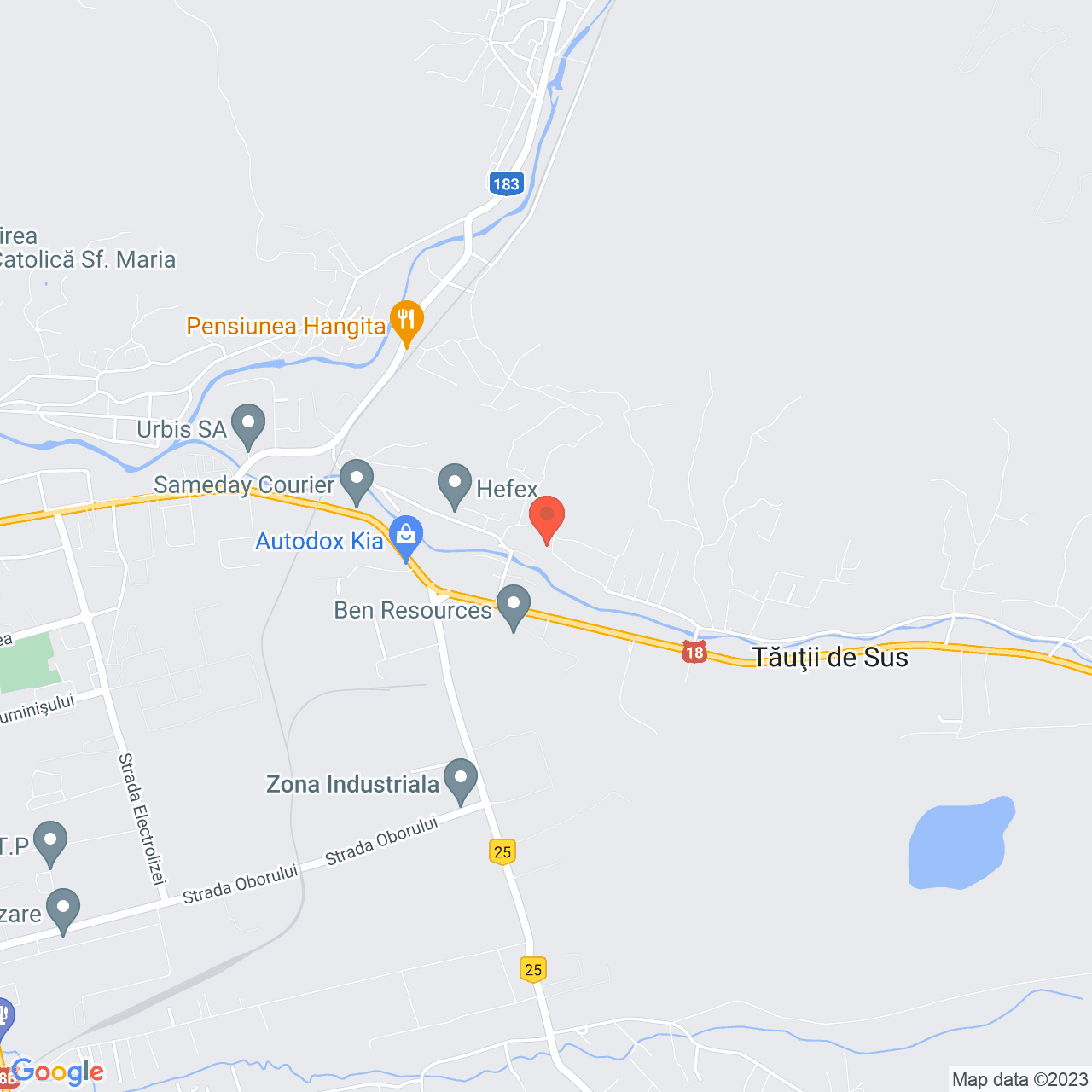 Poza harta streetview, zoom 14, adresa Baia Sprie, str. Cărămizilor, nr. 55, , judetul