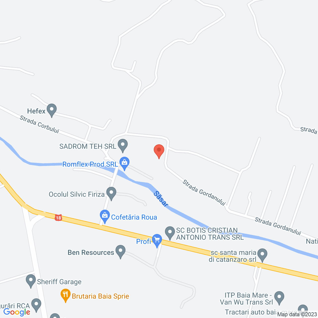 Poza harta streetview, zoom 16, adresa Baia Sprie, str. Cărămizilor, nr. 55, , judetul