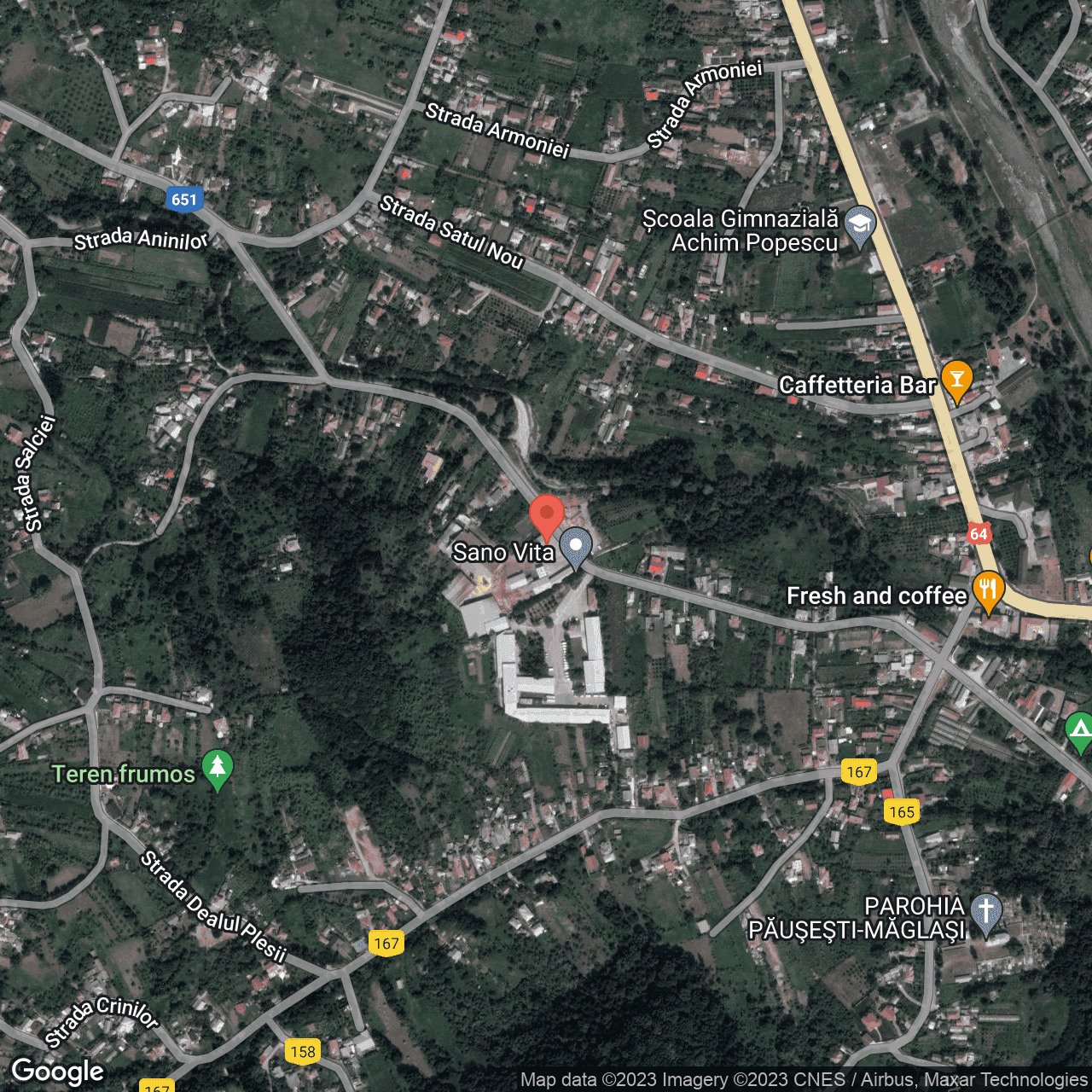 Poza harta hybrid, zoom 16, adresa Pausesti Maglasi, sat Ulmetel, , judetul