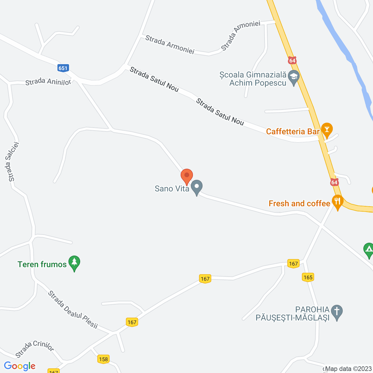 Poza harta streetview, zoom 16, adresa Pausesti Maglasi, sat Ulmetel, , judetul