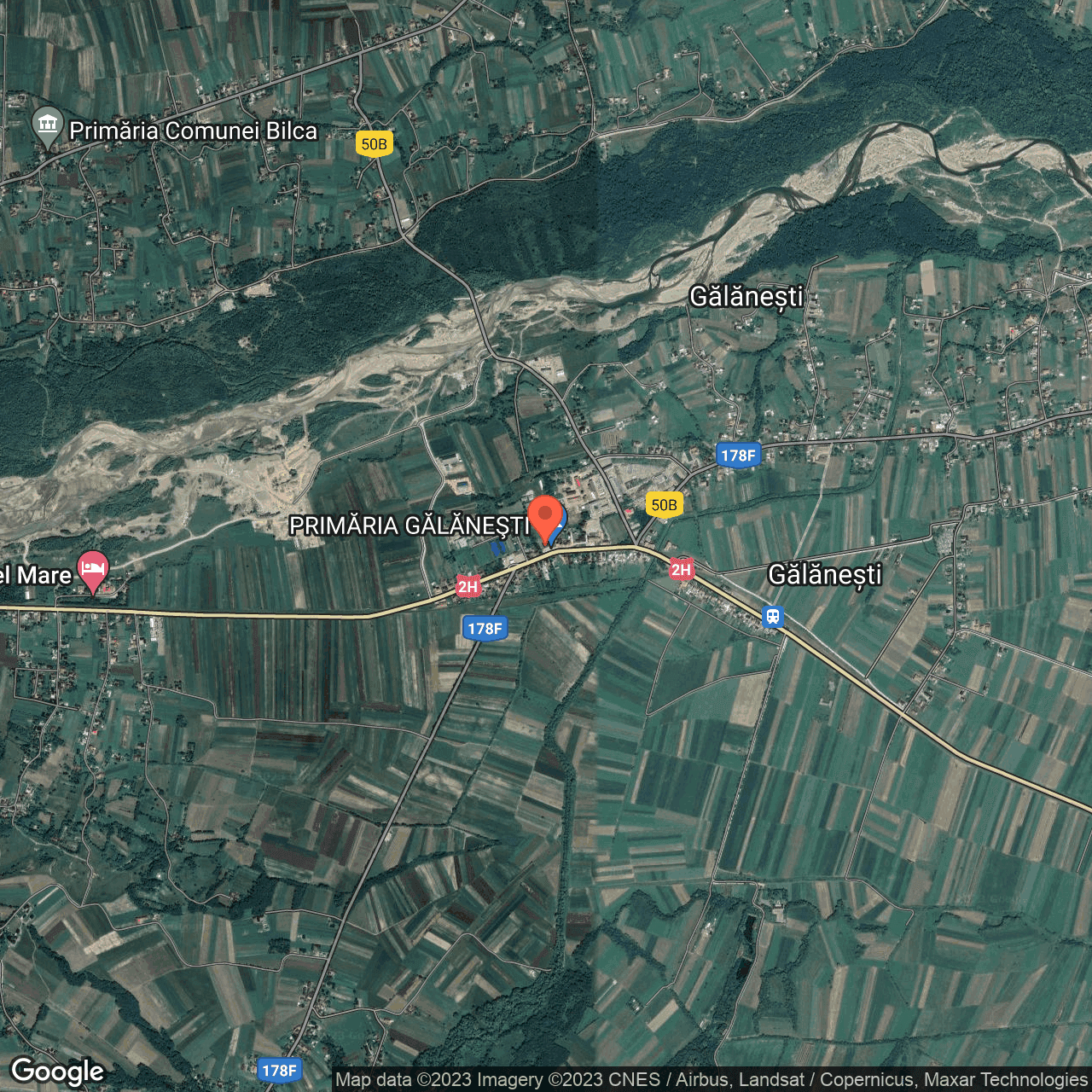 Poza harta hybrid, zoom 14, adresa Galanesti Suceava, , judetul