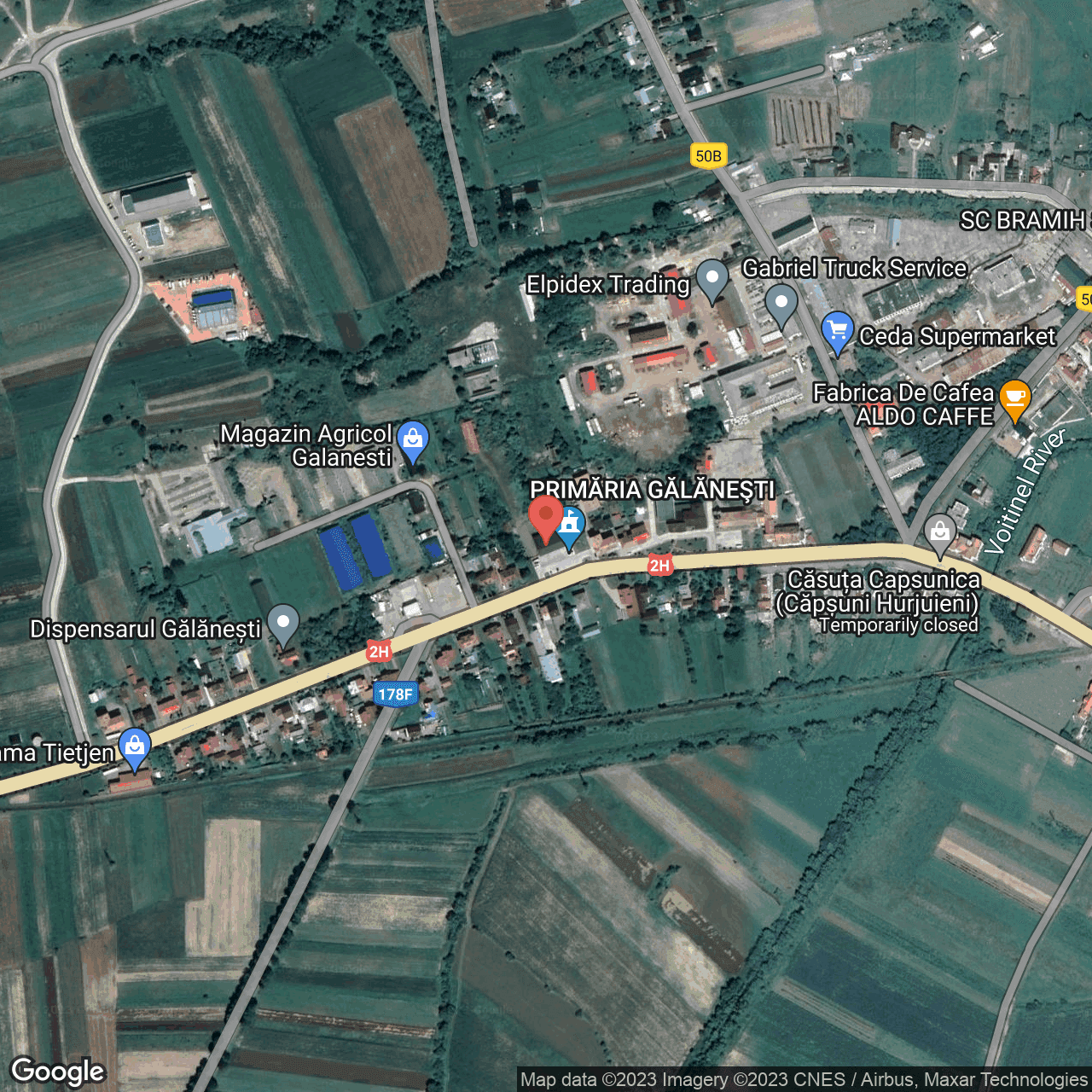 Poza harta hybrid, zoom 16, adresa Galanesti Suceava, , judetul