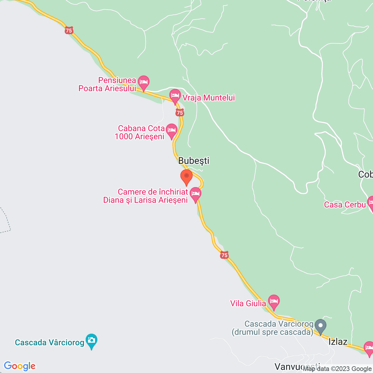 Poza harta streetview, zoom 14, adresa Arieseni, , judetul