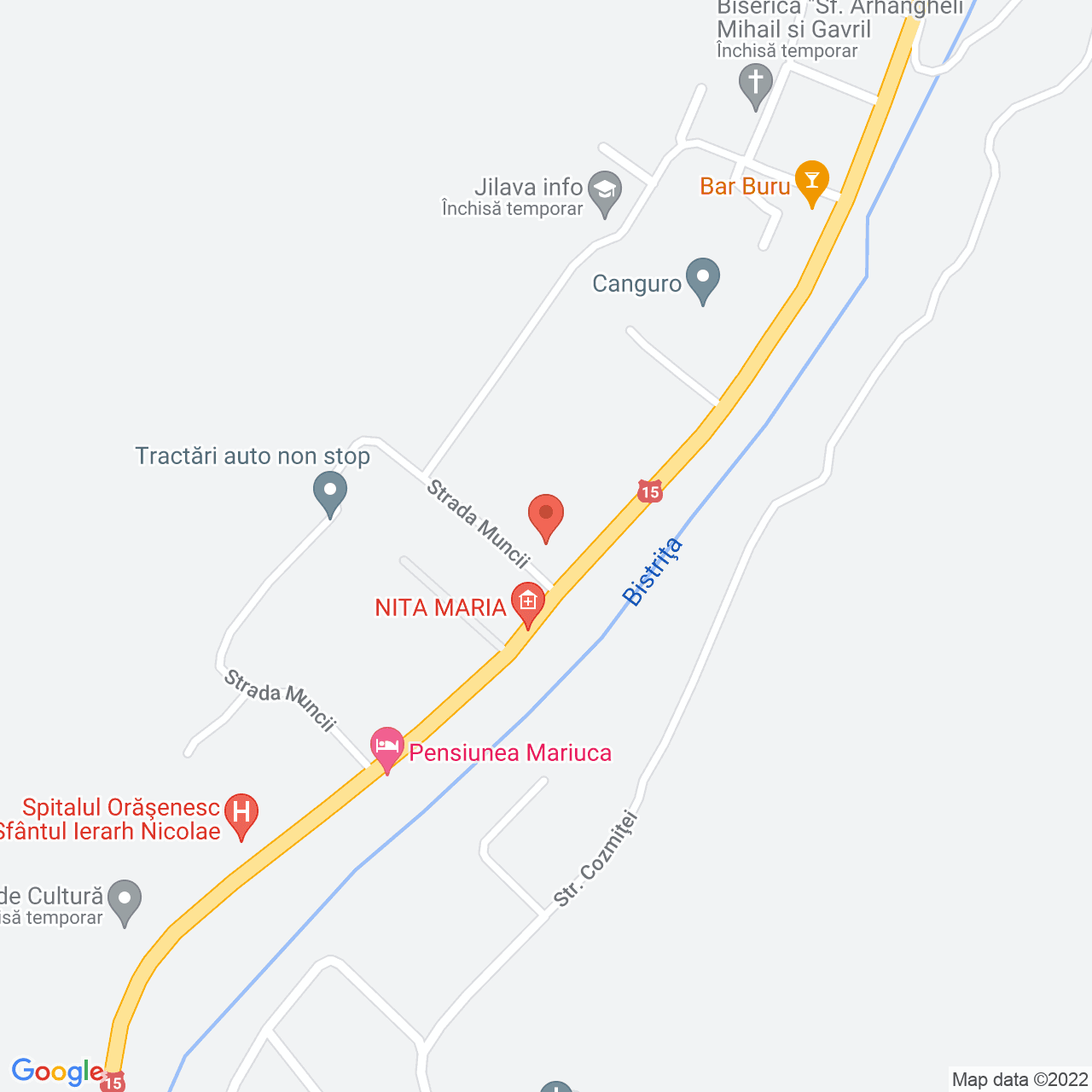 Poza harta streetview, zoom 16, adresa Barajului 43 Bicaz, Bicaz, judetul Neamt