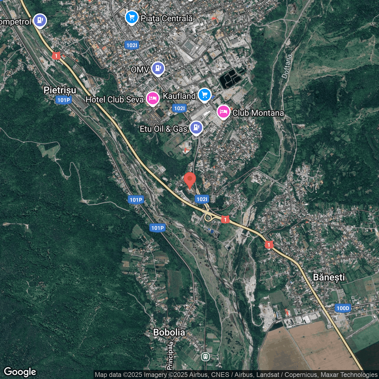 Poza harta hybrid, zoom 14, adresa Campina, str. In Lunca, nr. 39, , judetul