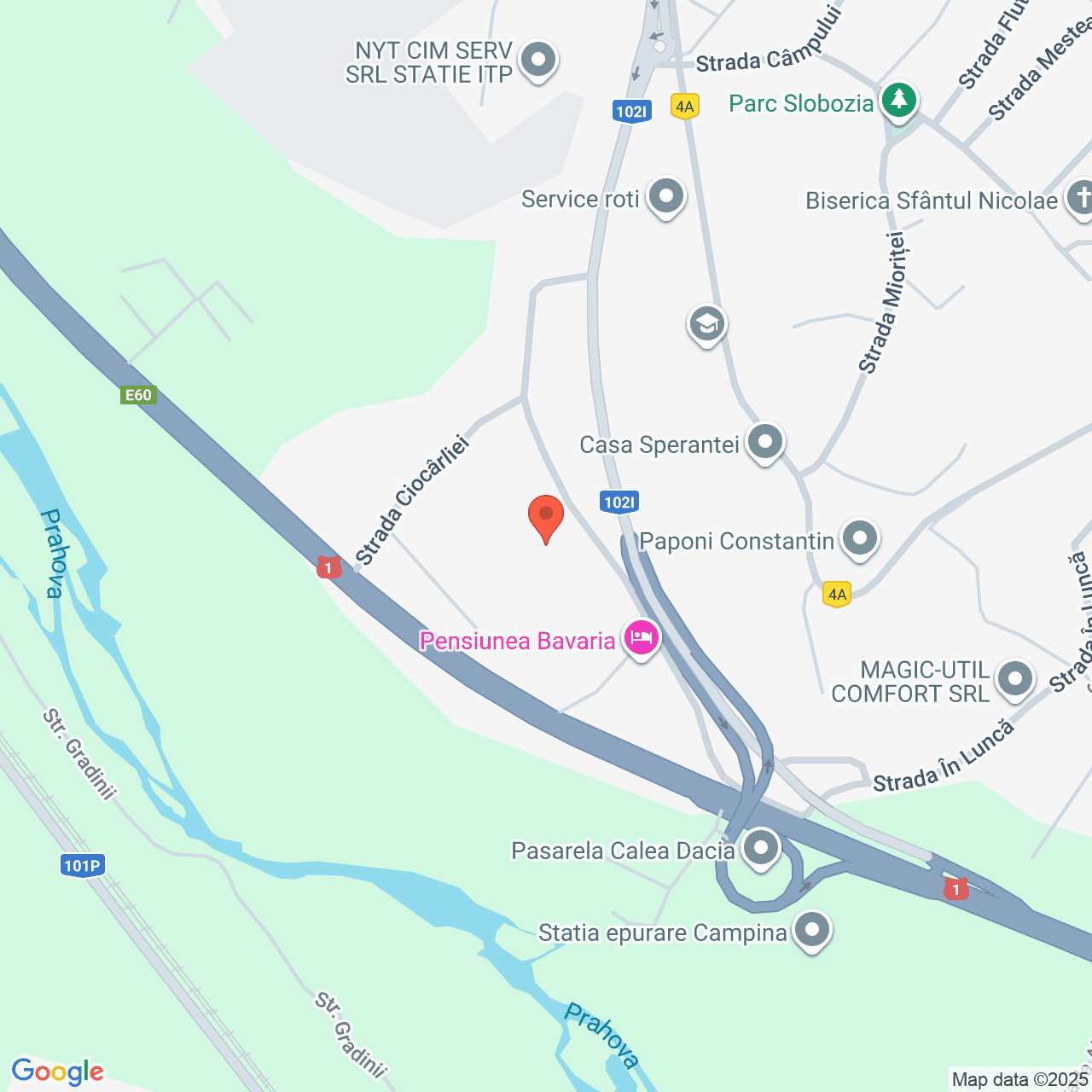 Poza harta streetview, zoom 16, adresa Campina, str. In Lunca, nr. 39, , judetul