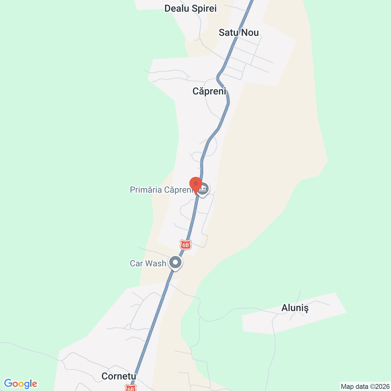 Poza harta streetview, zoom 14, adresa Capreni, judet Gorj, , judetul