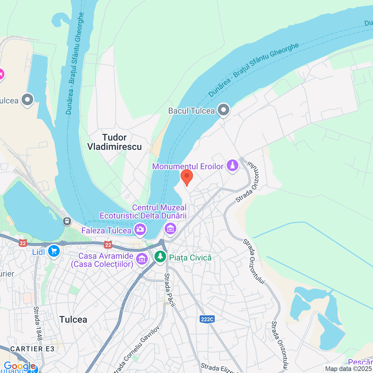 Poza harta streetview, zoom 14, adresa Tulcea, , judetul