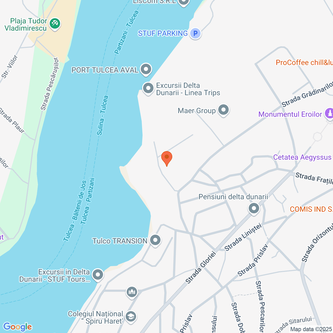 Poza harta streetview, zoom 16, adresa Tulcea, , judetul