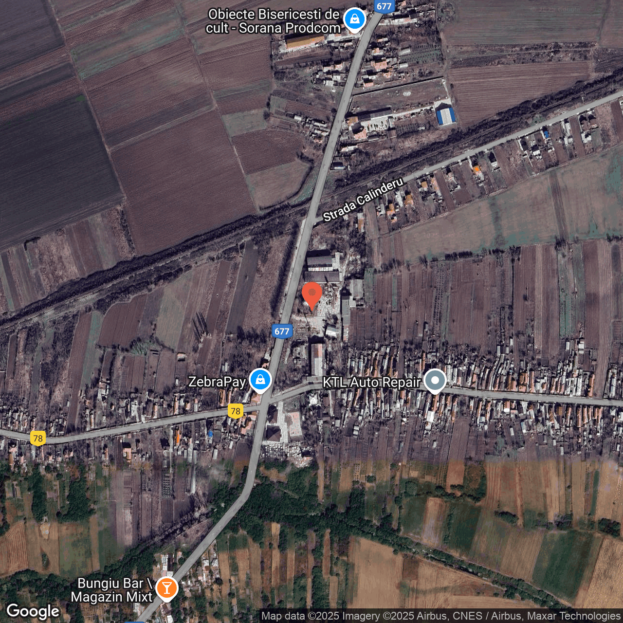 Poza harta hybrid, zoom 16, adresa Piatra-Olt, Sat Criva de Sus, , judetul