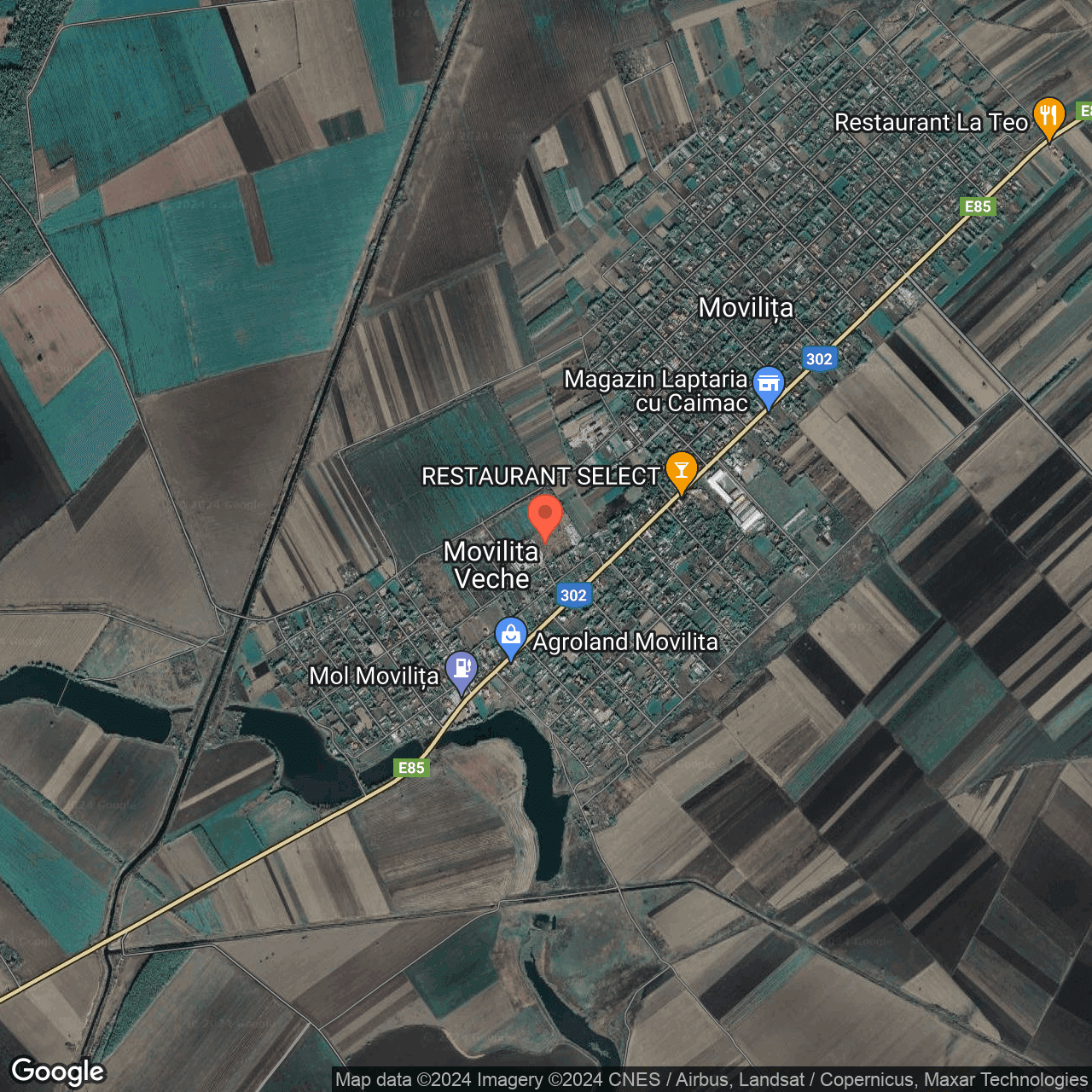 Poza harta hybrid, zoom 14, adresa Movilita, Ialomita, , judetul