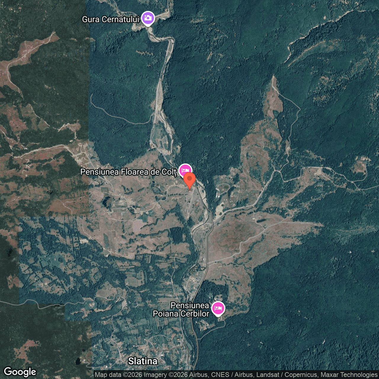Poza harta hybrid, zoom 14, adresa Nucsoara Arges, , judetul